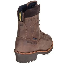 Carolina Boots: Men's Brown 8 Inch Waterproof CA7022 Logger Boots -Boots Hub Shop ca7021st carolinab 01 1