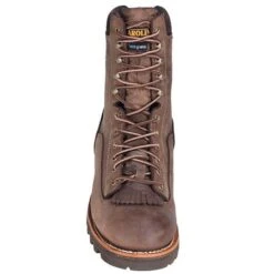 Carolina Boots: Men's Brown 8 Inch Waterproof CA7022 Logger Boots -Boots Hub Shop ca7021st carolinaf 01 1