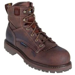 Carolina Boots: Men's Waterproof Brown CA7028 EH Work Boots -Boots Hub Shop ca7528 carolinap 01 1 1