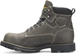 Carolina Boots: Men's CA7532 Grey 6” PitStop Waterproof Comp Toe Work Boots -Boots Hub Shop ca7532 500xauto instep