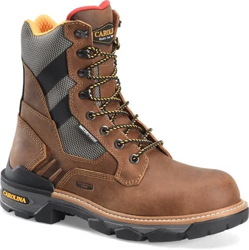 Carolina Boots: Men's CA7830 Brown Composite Toe 8" Cancellor Waterproof Work Boot 1 Carolina Boots: Men's CA7830 Brown Composite Toe 8" Cancellor Waterproof Work Boot