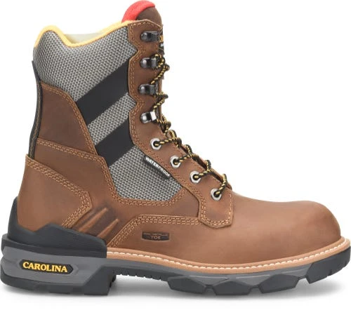 Carolina Boots: Men's CA7830 Brown Composite Toe 8" Cancellor Waterproof Work Boot 2 Carolina Boots: Men's CA7830 Brown Composite Toe 8" Cancellor Waterproof Work Boot - Image 2