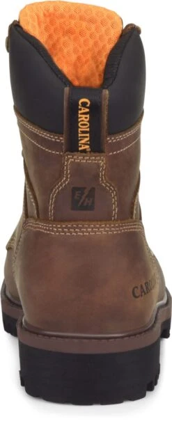 Carolina Boots: Men's CA8585 8" Silvanus Steel Toe Waterproof Work Boot -Boots Hub Shop ca8585 500xauto heel