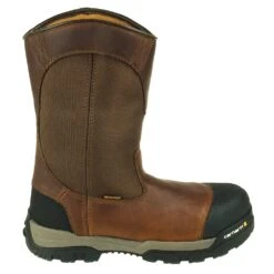 Carhartt Boots: Men's CME1355 Brown Composite Toe Waterproof Pull On Boots -Boots Hub Shop carhartt cme1355 o 001 1
