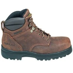 Carolina Boots: Men's Brown CA3526 Steel Toe Waterproof Slip-Resistant EH Boots -Boots Hub Shop carolina ca3526 o 01