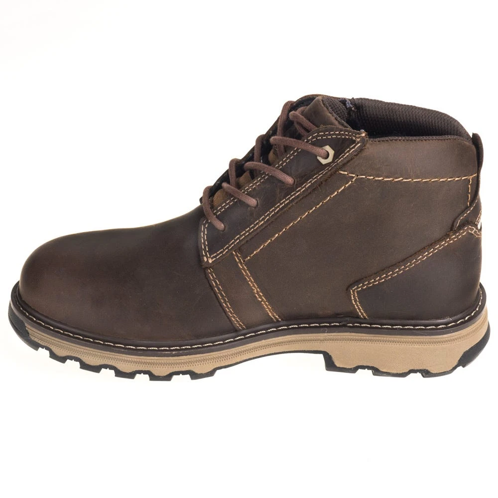Caterpillar Shoes: Men's 90715 Steel Toe Parker ESD Dark Beige Chukka Work Shoes 3 Caterpillar Shoes: Men's 90715 Steel Toe Parker ESD Dark Beige Chukka Work Shoes - Image 3
