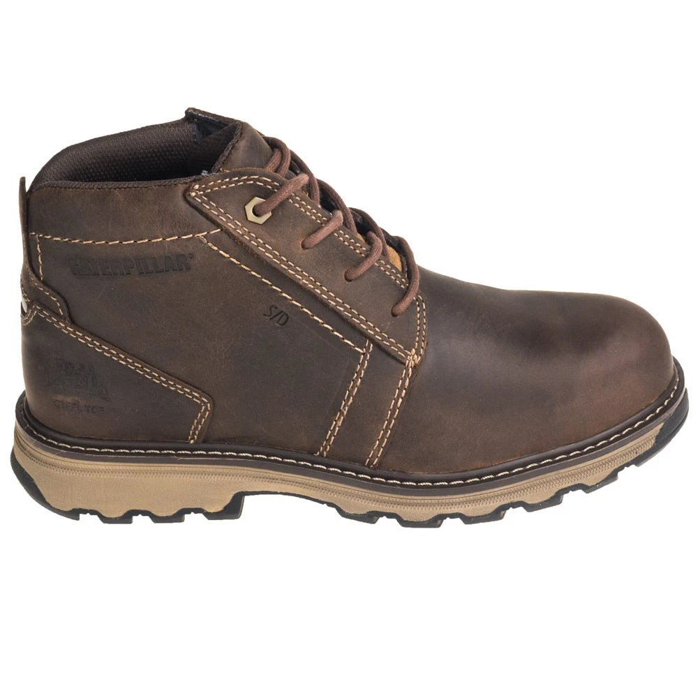 Caterpillar Shoes: Men's 90715 Steel Toe Parker ESD Dark Beige Chukka Work Shoes 4 Caterpillar Shoes: Men's 90715 Steel Toe Parker ESD Dark Beige Chukka Work Shoes - Image 4