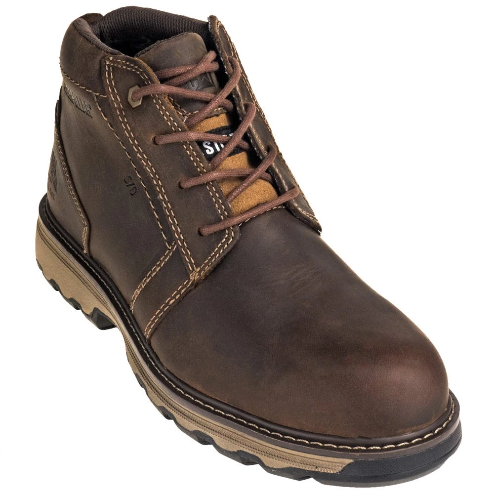 Caterpillar Shoes: Men's 90715 Steel Toe Parker ESD Dark Beige Chukka Work Shoes 5 Caterpillar Shoes: Men's 90715 Steel Toe Parker ESD Dark Beige Chukka Work Shoes - Image 5