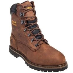 Chippewa Boots: Men's Brown 55069 Steel Toe Waterproof Insulated EH Work Boots 9 Chippewa Boots: Men's Brown 55069 Steel Toe Waterproof Insulated EH Work Boots -Boots Hub Shop chippewa 55069 p 01