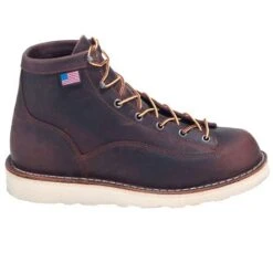 Danner Boots: Men's Brown 15552 EH American-Made Bull Run Boots -Boots Hub Shop danner 15552 o 01