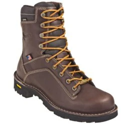 Danner Boots: Men's 17305 Brown Quarry USA Made Waterproof Boots -Boots Hub Shop danner 17305 p 01