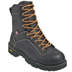 Danner Boots: Men's 17311 Black American-Made EH Waterproof Alloy Toe Boots -Boots Hub Shop danner 17311 p 01