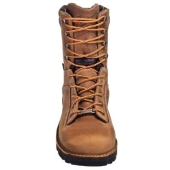 Danner Boots: Men's 17315 EH Brown Waterproof USA-Made Quarry Boots -Boots Hub Shop danner 17315 f 01