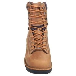 Danner Boots: Men's 17319 Brown Waterproof USA-Made EH Insulated Quarry Boots -Boots Hub Shop danner 17319 f 01