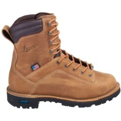 Danner Boots: Men's 17319 Brown Waterproof USA-Made EH Insulated Quarry Boots -Boots Hub Shop danner 17319 o 01