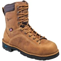 Danner Boots: Men's 17321 Brown Safety Toe USA Made 400G NMT Boots -Boots Hub Shop danner 17321 p 01