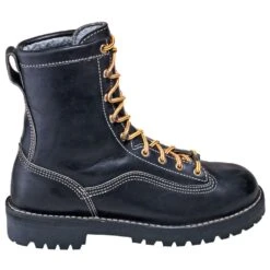 Danner Boots: Men's Black 11500 USA-Made EH Waterproof Super Rain Forest Boots -Boots Hub Shop danner no o 01