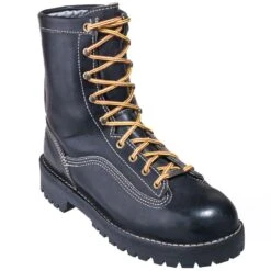 Danner Boots: Men's Black 11500 USA-Made EH Waterproof Super Rain Forest Boots -Boots Hub Shop danner no p 01