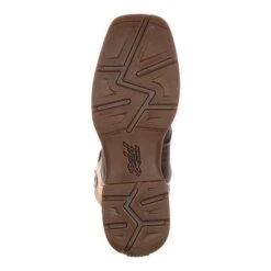 Durango Boots: Men's DB019 Brown Rebel 11 Inch Steel Toe Waterproof Pull On Square Toe Work Boot -Boots Hub Shop db019 outsole