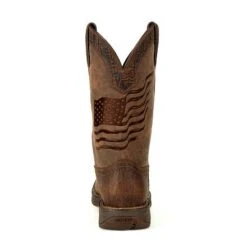 Durango Boots: Men's DDB0314 Brown Rebel Distressed Flag Pull On Square Toe Western Boot 13 Durango Boots: Men's DDB0314 Brown Rebel Distressed Flag Pull On Square Toe Western Boot -Boots Hub Shop ddb0314 back