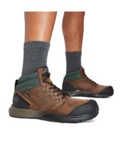 Timberland Pro Boots: Men's A1ZRC Brown Green Reaxion Composite Toe Waterproof Hiker -Boots Hub Shop detail tb0a1zrc 214 a 1