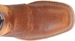 Double H Boots: Men's DH4400 Brown 12" Mickey ICE Roper Domestic Wide Square Toe Cowboy Boot -Boots Hub Shop dh4400 500xauto top