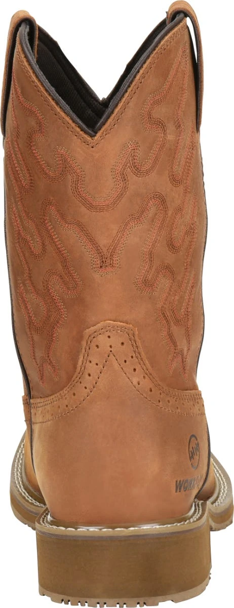 Double H Boots: Men's DH5143 Brown 10" Square Composite Toe Jacob Cowboy Boot 5 Double H Boots: Men's DH5143 Brown 10" Square Composite Toe Jacob Cowboy Boot - Image 5