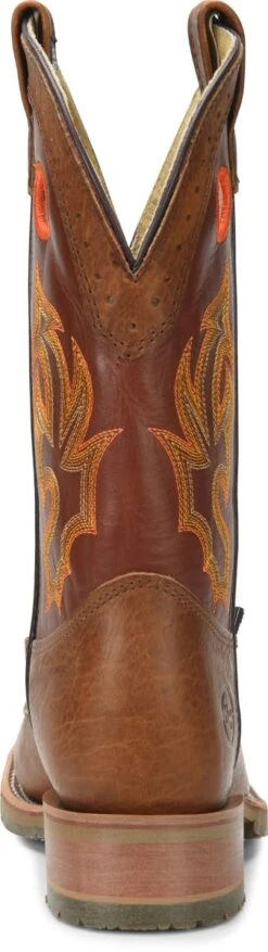 Double H Boots: Men's DH5400 Brown Square Steel Toe ICE Roper 13" Pull On Cowboy Boot 10 Double H Boots: Men's DH5400 Brown Square Steel Toe ICE Roper 13" Pull On Cowboy Boot -Boots Hub Shop dh5400 500xauto heel