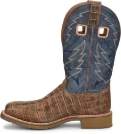 Double H Boots: Men’s DH7011 Navy NYLES 11” Steel Toe Square Toe Roper -Boots Hub Shop dh7011 500xauto instep