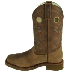 Double H Boots: Men's DH5134 ICE Brown EH Ropers -Boots Hub Shop double h dh5134 i 001