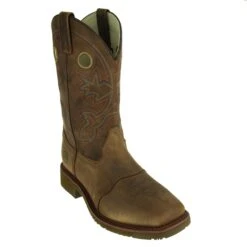 Double H Boots: Men's DH5134 ICE Brown EH Ropers -Boots Hub Shop double h dh5134 p 001