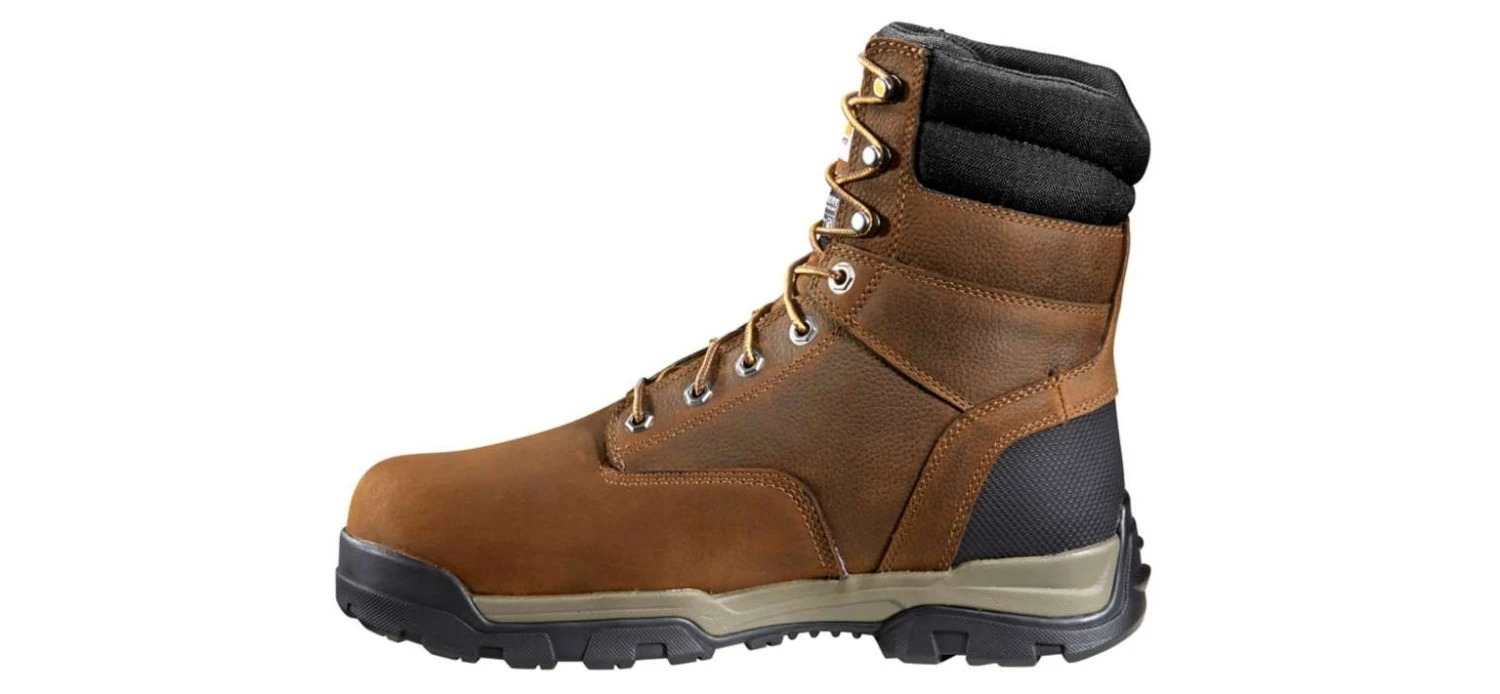 Carhartt Boots: Men's CME8347 Brown Oil Tanned Ground Force 8-Inch Composite Toe Work Boot 2 Carhartt Boots: Men's CME8347 Brown Oil Tanned Ground Force 8-Inch Composite Toe Work Boot - Image 2