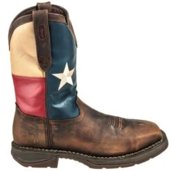 Durango Boots: Men's Steel Toe DB021 EH Texas Flag Cowboy Boots -Boots Hub Shop durango db 021 o 01