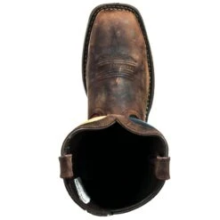 Durango Boots: Men's Steel Toe DB021 EH Texas Flag Cowboy Boots -Boots Hub Shop durango db 021 t 01