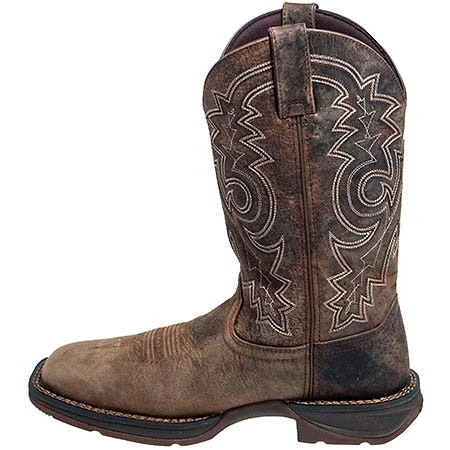 Durango Boots: Men's Brown Rebel DB4343 Steel Toe EH Cowboy Work Boots 3 Durango Boots: Men's Brown Rebel DB4343 Steel Toe EH Cowboy Work Boots - Image 3