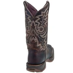 Durango Boots: Men's Brown Rebel DB4443 Leather Square Toe Cowboy Boots -Boots Hub Shop durango db4443 b 01