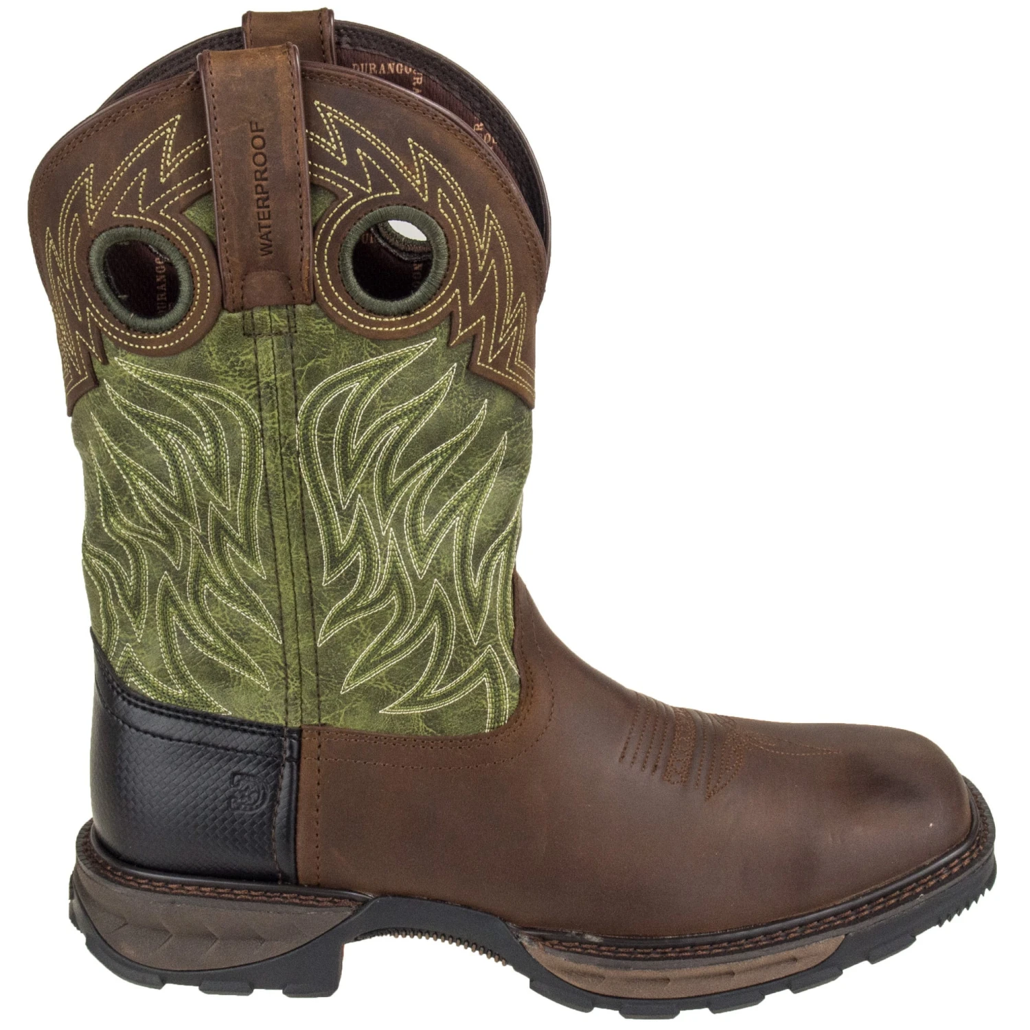Durango Boots: Men's Brown/Green DDB0177 Maverick XP Waterproof Boots 6 Durango Boots: Men's Brown/Green DDB0177 Maverick XP Waterproof Boots - Image 6