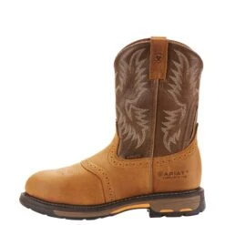 Ariat 10001191 Men's Composite Toe Workhog Cowboy Boots 8 Ariat 10001191 Men's Composite Toe Workhog Cowboy Boots -Boots Hub Shop f18 mns workhog pullon ct simmons 10001191 side