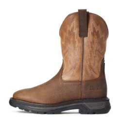 Ariat Boots: Men's 10033963 Rye Brown Big Rig Work Boot -Boots Hub Shop f20 mns work 10033963 side