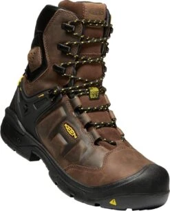 Keen Utility: Men's 1024186 Dark Earth Black Dover 8" Carbon Fiber Waterproof Work Boot -Boots Hub Shop f8e833de845c40b8024235cd5959dc67 1