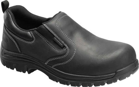 Avenger Shoe: Men's A7109 Foreman Black Composite Toe Waterproof Slip On Shoe 1 Avenger Shoe: Men's A7109 Foreman Black Composite Toe Waterproof Slip On Shoe