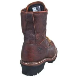 Georgia Boots: Men's Brown G7313 Waterproof EH Steel Toe Logger Boots -Boots Hub Shop g7313st georgiab 01