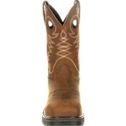 Georgia Boot GB00224 Brown Carbo-Tec LT Alloy Toe Waterproof Pull On Boots -Boots Hub Shop gb00224 3 large