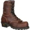Georgia Boots: Men's GB00236 Brown AMP LT Composite Toe Logger Boots