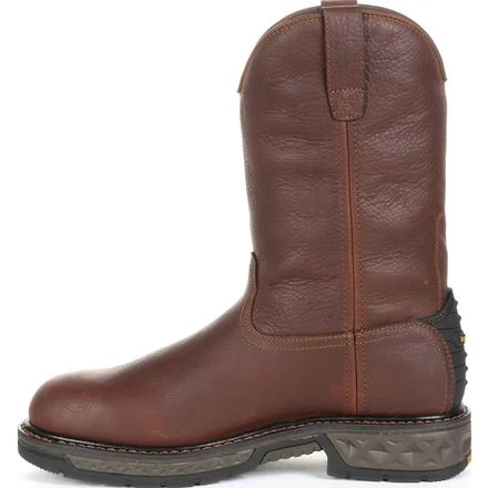 Georgia Boots: Men's GB00308 Brown EH Carbo-Tec LT Pull On Waterproof Boots 3 Georgia Boots: Men's GB00308 Brown EH Carbo-Tec LT Pull On Waterproof Boots - Image 3