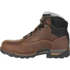 Georgia Boots: Men's GB00313 Brown EH Steel Toe Eagle One Waterproof Work Boots -Boots Hub Shop gb00313 5 large