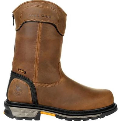 Georgia Boots: Men's GB00394 Brown Carbo Tec LTX Waterproof Composite Toe Pull On Work Boot 1 Georgia Boots: Men's GB00394 Brown Carbo Tec LTX Waterproof Composite Toe Pull On Work Boot