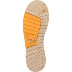 Georgia Boots: Men's GB00593 Brown Plain Toe AMP LT Wedge Waterproof Lace To Toe Work Boot -Boots Hub Shop gb00593 outsole