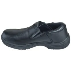 Genuine Grip Shoes: Men's 4700 Black Water-Resistant Slip-On Shoes -Boots Hub Shop genuine grip 4700 i 01