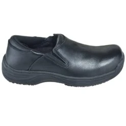Genuine Grip Shoes: Men's 4700 Black Water-Resistant Slip-On Shoes -Boots Hub Shop genuine grip 4700 o 01
